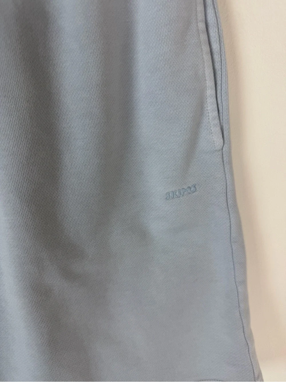 Skims 2 Piece Set Cotton Fleece Classic Crew Sweatshirt Shorts Size XS - M
